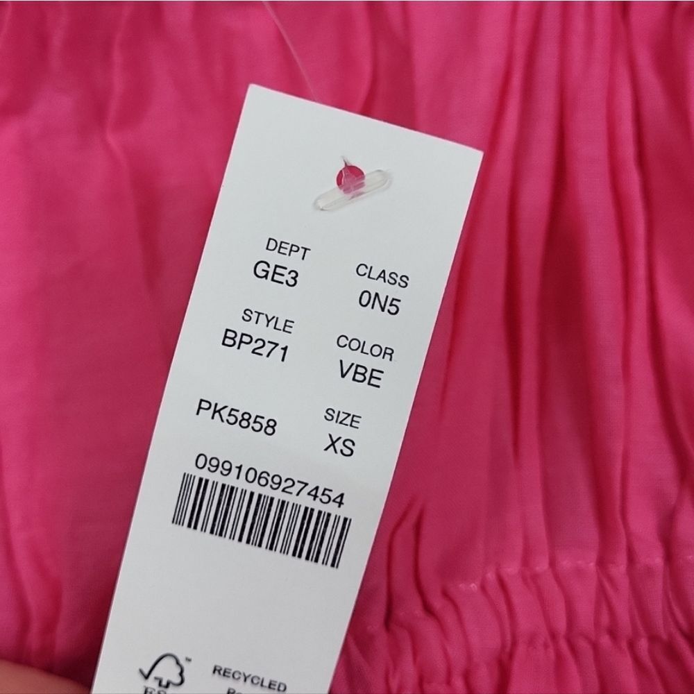 J.Crew breezy cotton pink dress. Size XS - Picture 5 of 8